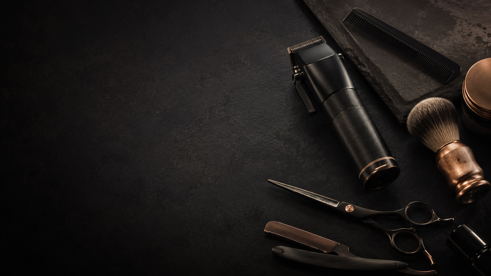 Equipamentos profissionais de barbearia